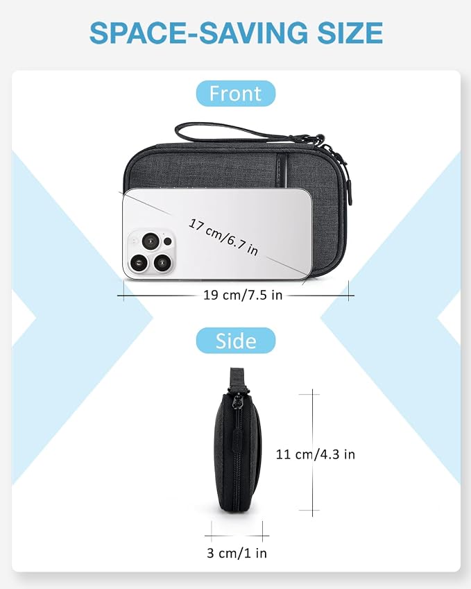 BAGSMART Cord Organizer Travel Cable Organizer Bag Tech Electronic Organizer - Image 3