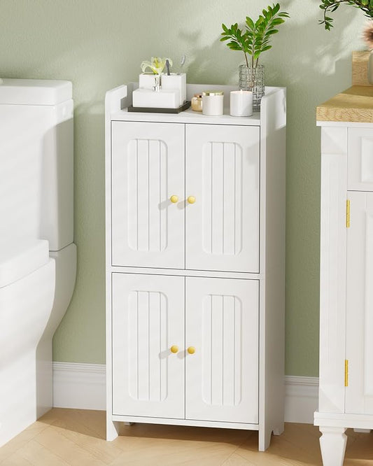 BEWISHOME Small Floor Cabinet, Toilet Paper Storage, Bathroom Storage Cabinet | by BEWISHOME