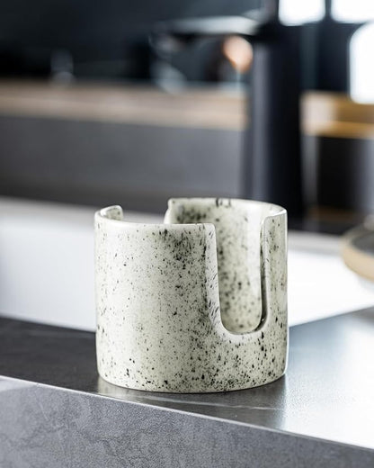 Kitchen Sink Sponge Holder, Dish Sponge Rack Ceramic Brush Holder Farmhouse - Image 7