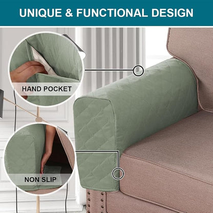 Turquoize 2 Pack Waterproof Armrest Covers - Image 4