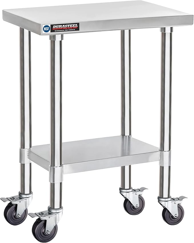 DuraSteel 24x18 NSF Stainless Steel Cart by DuraSteel