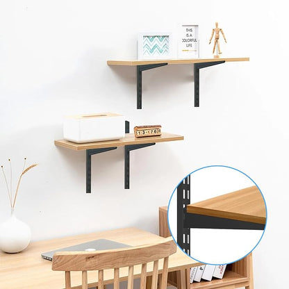 10 Pack 11.5‑Inch Adjustable Wire Shelf Brackets – Heavy‑Duty Double‑Track - Image 5