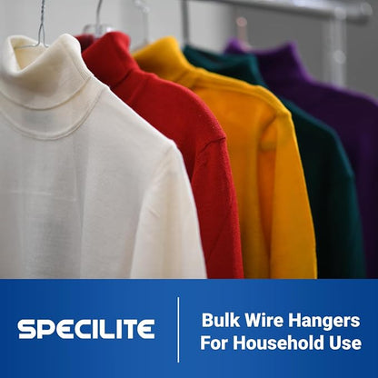 SPECILITE Wire Metal Clothes Hangers Bulk 200 Pack - Image 8