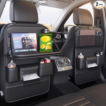 2 Pack Leather Car Backseat Organizer by Beruyu