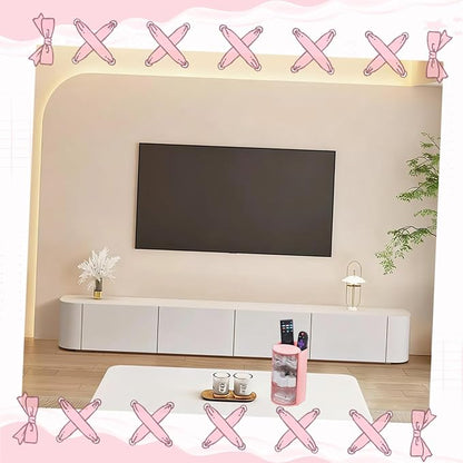 Hair Accessories Organizer, Rotating 3-Tier Pink Storage Tower, Hair Clips - Image 4