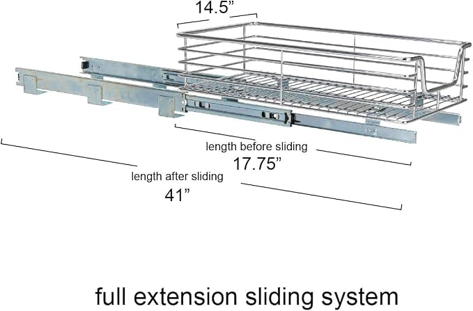 Household Essentials Chrome-Plated Steel Pull-Out Organizer - Image 5