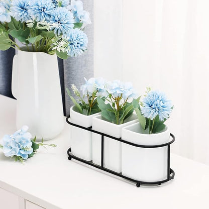 Buyajuju 3 Piece Porcelain Flatware Holder Caddy - Image 8