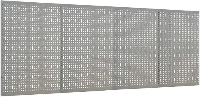 Wall-mounted Peg Boards 4-Pack, 15.7"x22.8" Steel, Versatile Tool Organization - Image 2