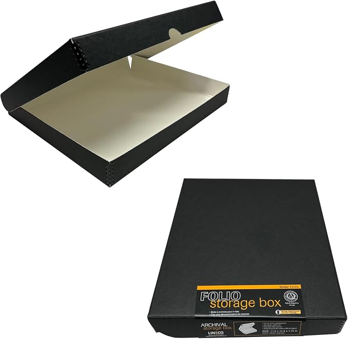 Lineco Clamshell Archival Storage Box, Organize and Store Photos Documents by Lineco