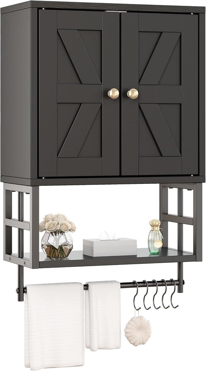 Bathroom Wall Cabinet, Farmhouse Medicine Storage by FUNHUKSON