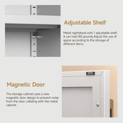 23.6" H Metal Locker Storage Cabinet, Small Locker - Image 5