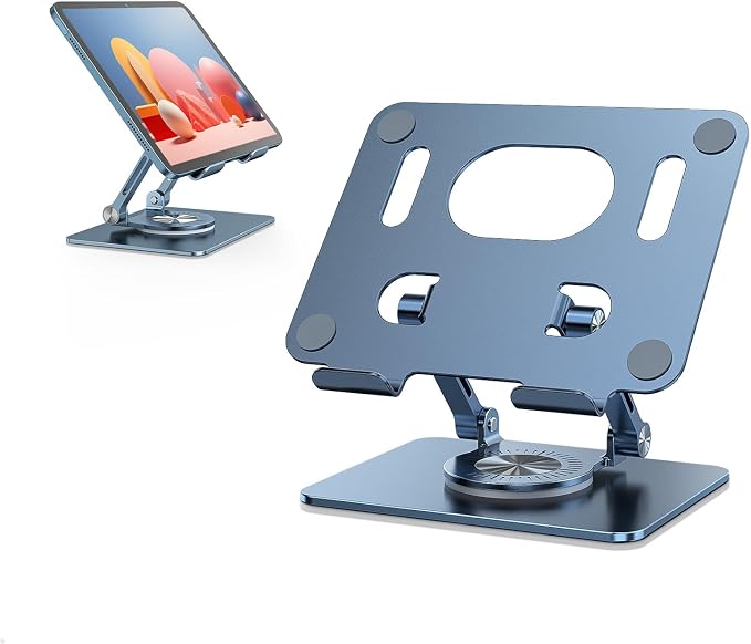 Swivel Tablet Stand with 360 Rotating Base, Adjustable Holder by JOIOT