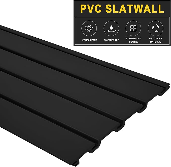 4'H x 4'W PVC Slatwall Panels Garage Wall Storage System - Image 7