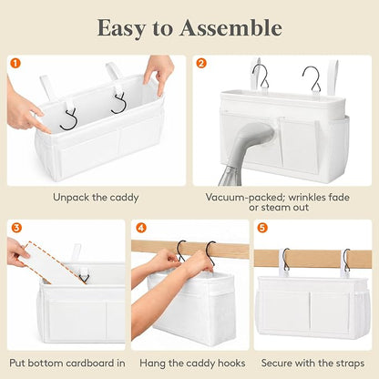 Lifewit Bedside Caddy Storage Organizer, Hanging Storage Bag - Image 8