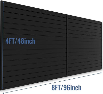 Slatwall Panel Garage Organizer PVC Slatwall Heavy Duty Wall Mounted Rack - Image 4