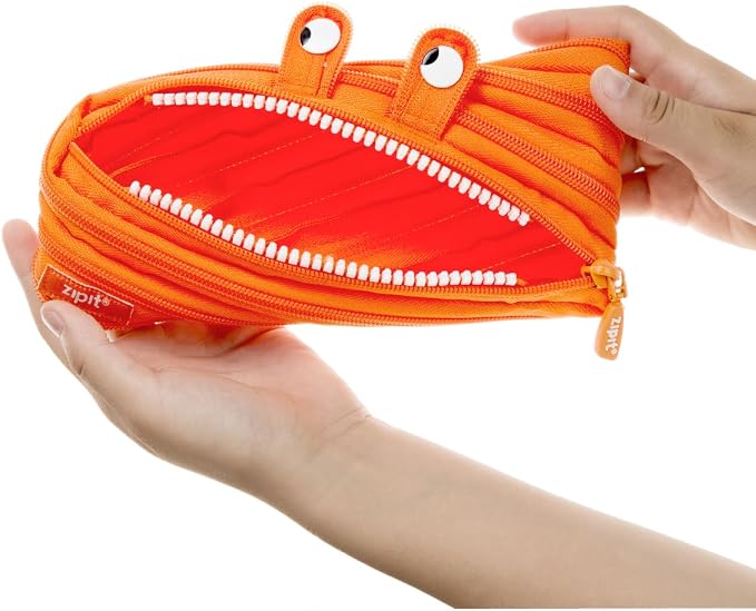 ZIPIT Monster Pencil Case for Kids, Cute Zipper Pouch for Boys Girls and Teens - Image 5