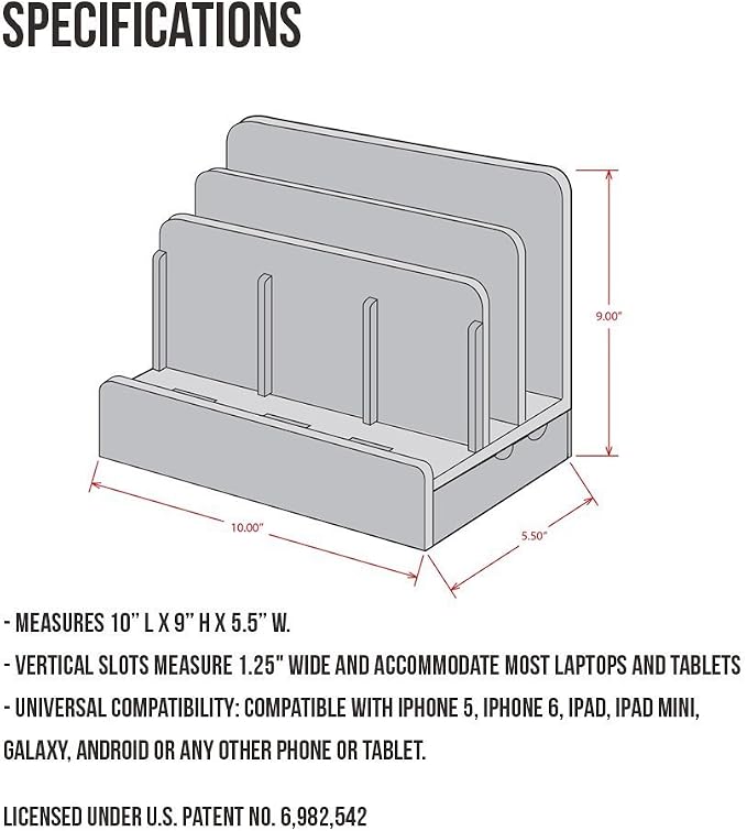 G.U.S. The Original Multi Charging Station | Home Office Desktop Charging - Image 5