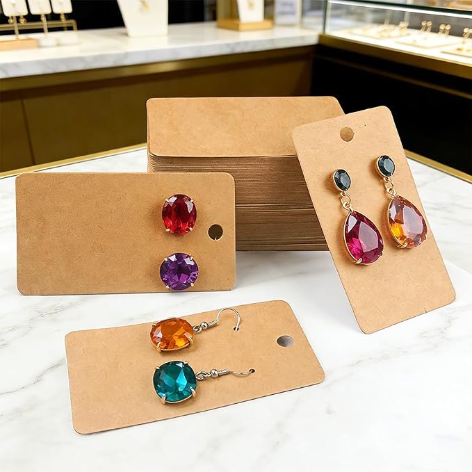 300pcs Kraft Paper Earring Card Holder Paper Tags - Image 5