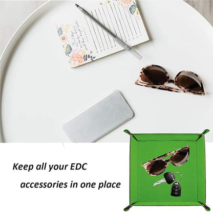 siduater Valet Tray Desktop Storage Organizer – Vegan Leather Catchall Tray - Image 3