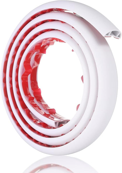 HARFINGTON 6ft Cord Cover Floor W0.6 x H0.33 Inner Channel PVC Hide Extension - Image 3