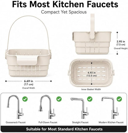 Foldable Sink Drain Basket, Hang Collapsible, Colander - Image 6
