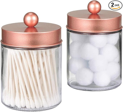 Amolliar Apothecary Jars Bathroom Storage Organizer -Countertop Storage by Amolliar