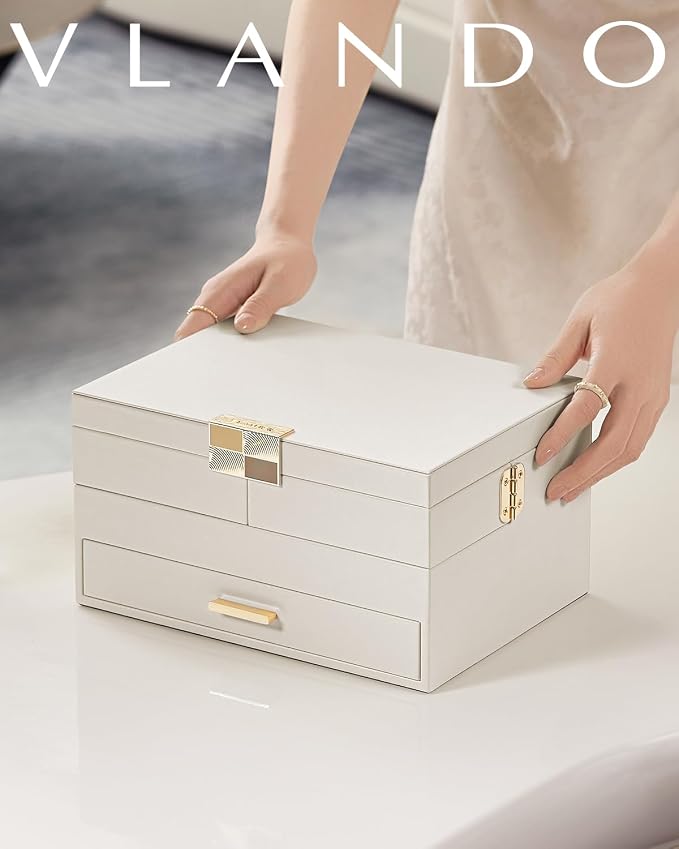 Vlando 3 Layer Jewelry Box - Image 7