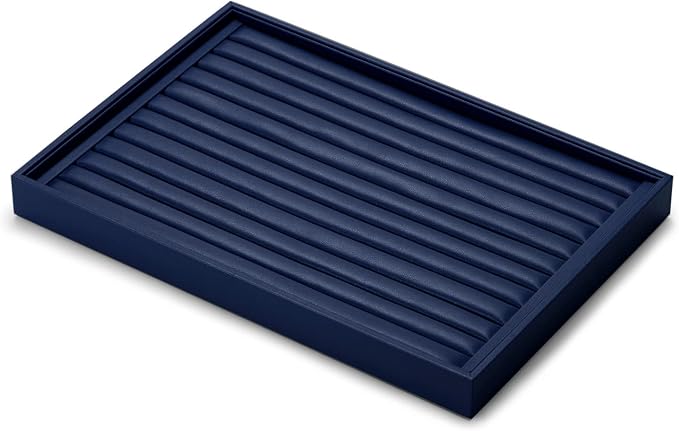 Oirlv Elegant Blue Ring Organizer Tray Stackable Jewelry Trays Jewelry Drawer - Image 5