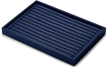 Oirlv Elegant Blue Ring Organizer Tray Stackable Jewelry Trays Jewelry Drawer - Image 5