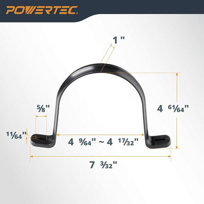 POWERTEC Clear PVC Pipe 4" x 36" Long, 4PK Plastic Tubing and 10PK Pipe Straps - Image 5