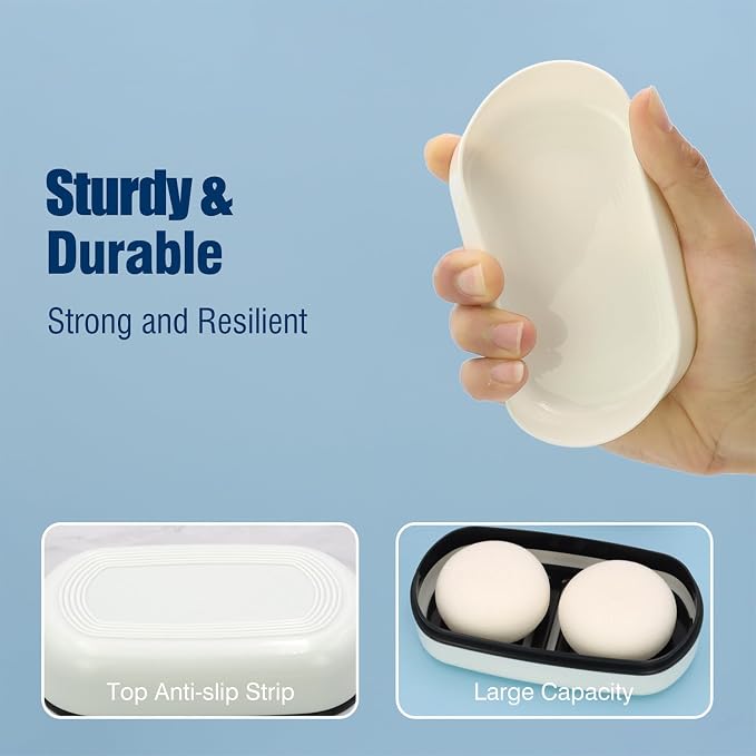 Shampoo Bar Holder Travel Case for Two Bars – Compatible - Image 7