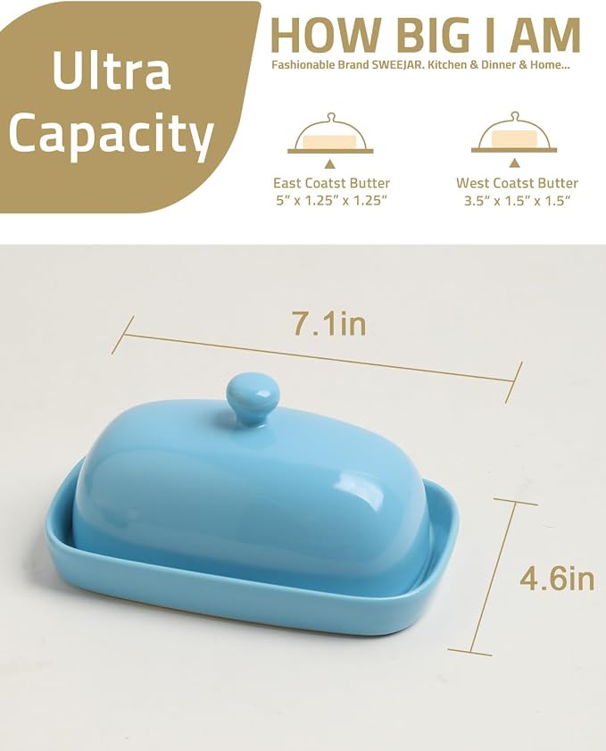 Sweejar Ceramic Butter Dish - Image 3