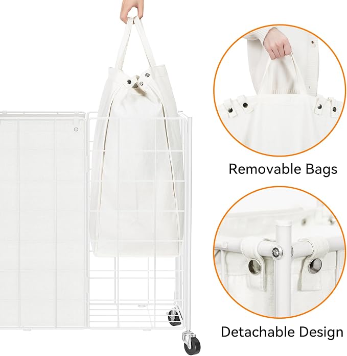 WOWLIVE Double Laundry Hamper - Image 6