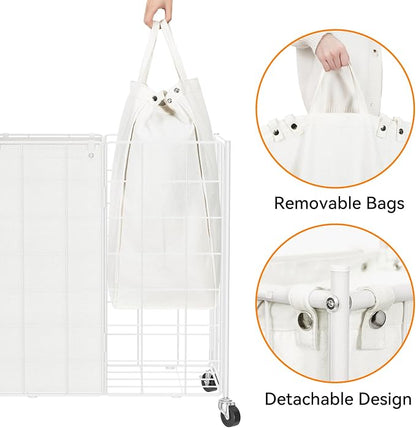 WOWLIVE Double Laundry Hamper - Image 6