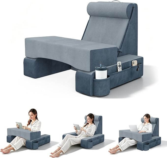 COZEER 3‑in‑1 Reading Pillow for Bed by Unknown