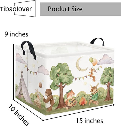 Rectangular Valentines Basket for Women Girls Storage Bin Organizer Box Shelf - Image 2