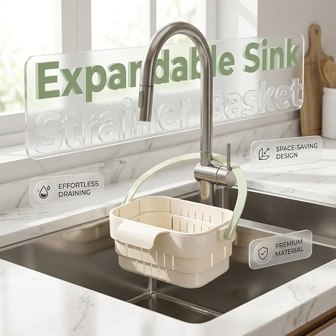 Foldable Hanging Kitchen Sink Drain Basket, 2026 New Collapsible Faucet-Hanging - Image 8