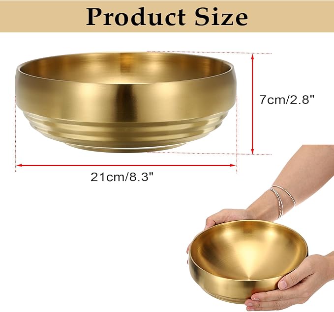 8.3" Golden Key Bowl for Entryway Table Decorative Bowl for Keys | Round Fruit - Image 3