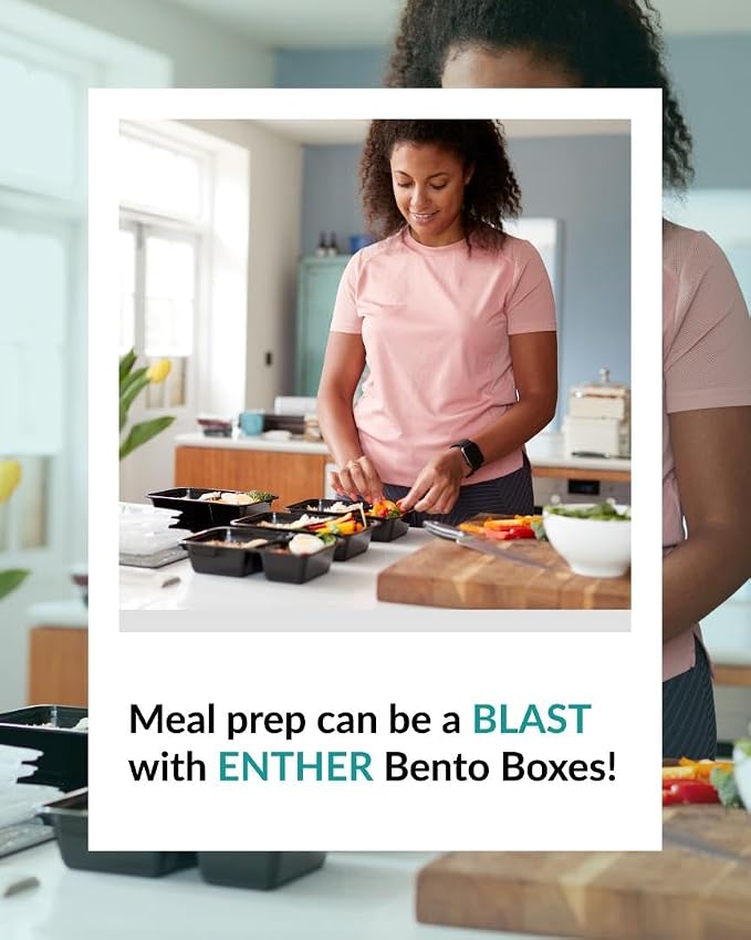 Enther Meal Prep Containers 3 Compartment - Image 6