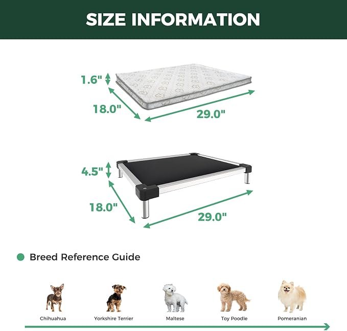 FXW TitanNest Chew-Proof Elevated Dog Bed, Raised Cot - Image 6