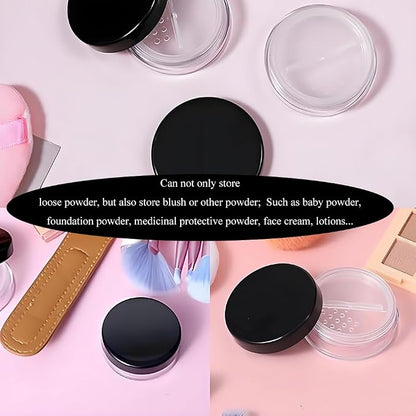 HAHIYO 1Pcs 20ml/0.68oz Plastic Empty Travel Compact Case Makeup Cosmetic Jar - Image 8