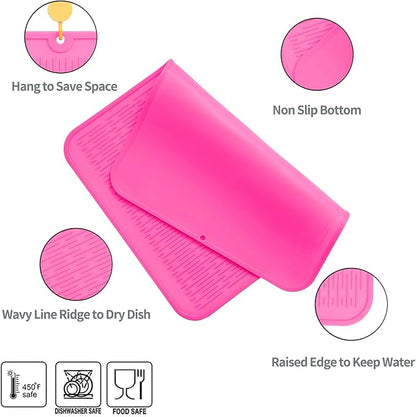 Silicone Dish Drying Mat for Multiple Usage, Easy clean, Eco-friendly, - Image 3