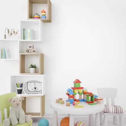 Wall Mount Shelf Set of 4, Floating Cube Shelves - Image 7
