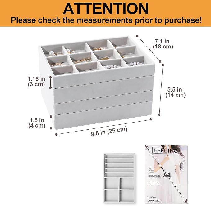 ProCase Stackable Jewelry Organizer Trays - Image 2