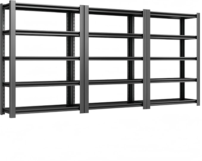 2750 LBS Heavy Duty Garage Shelving, Adjustable Boltless Steel Storage Rack by WOZBUD