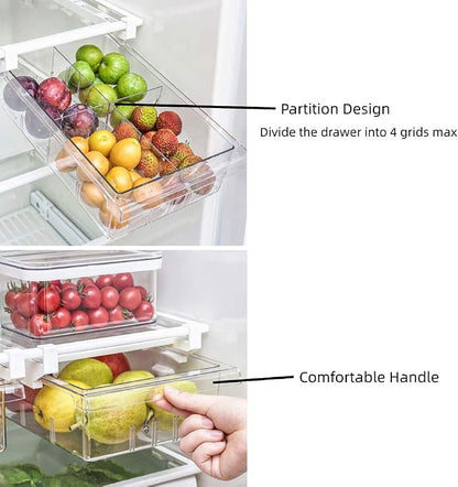 YekouMax Fridge Drawer Organizer, Refrigerator Organizer Bins, Pull Out - Image 6