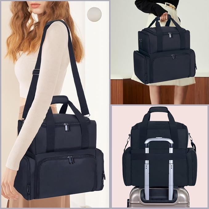 Large Cosmetic Bag with 4 Removable Case and 2 Removable Dividers Double Layer - Image 7