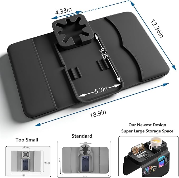 Silicone Couch Cup Holder Tray - Image 4