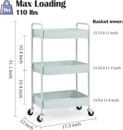 TOOLF 3-Tier Rolling Cart - Image 2
