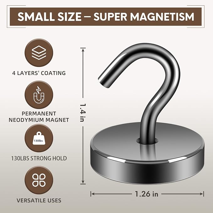 Neosmuk Magnetic Hooks Steel Tube Design - Image 6